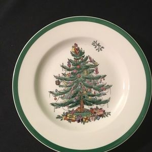 Spode Christmas Tree 7.75” Salad Plates (4)